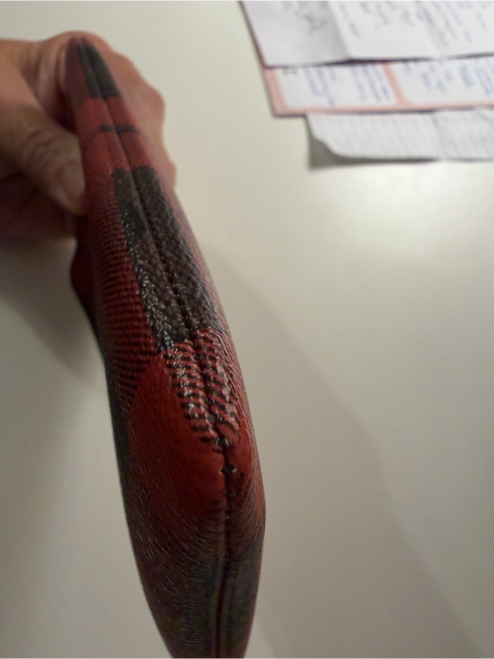 Coach 2019 Red and Black Plaid Signature Wristlet - Picture 4 of 6